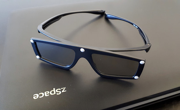zSpace Laptop, lunettes 3D