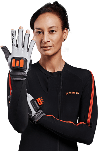 Manus Xsens Gloves Plus Edition porté