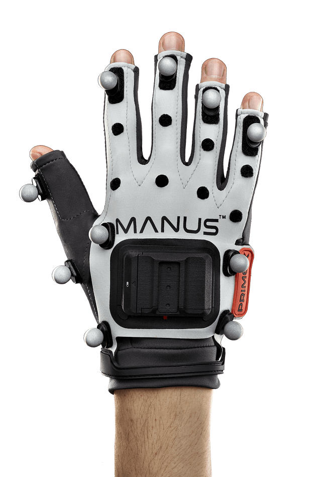 le gant de Manus équipe de ses marqueurs optique